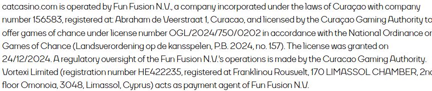 Платежи Cat Casino EUR ME