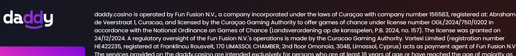 Главная Daddy Casino зеркало ME