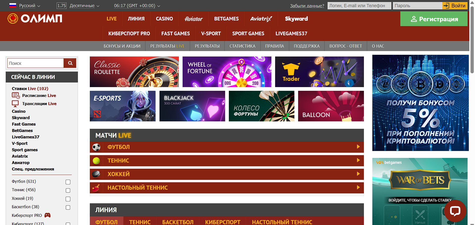 Платежи Olimp Черногория