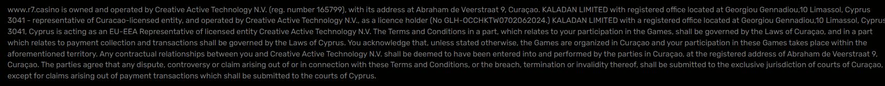 Зеркало R7 Casino Черногория